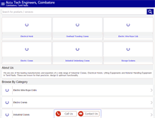 Tablet Screenshot of accutechcrane.com